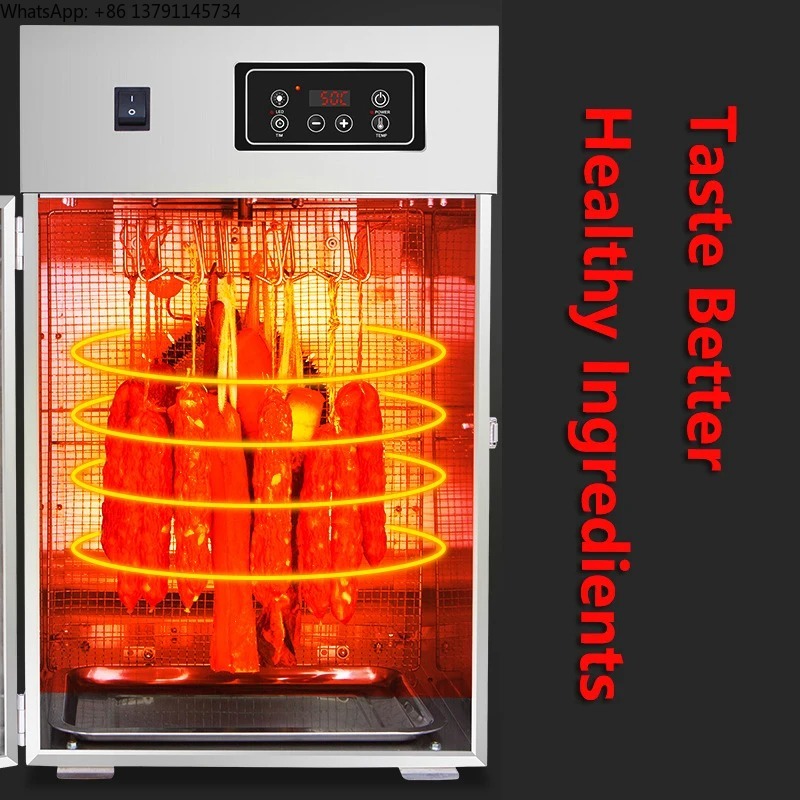 Commercial Food Dehydrator - Dryer Rotating Sausages Bacon Chicken Duck