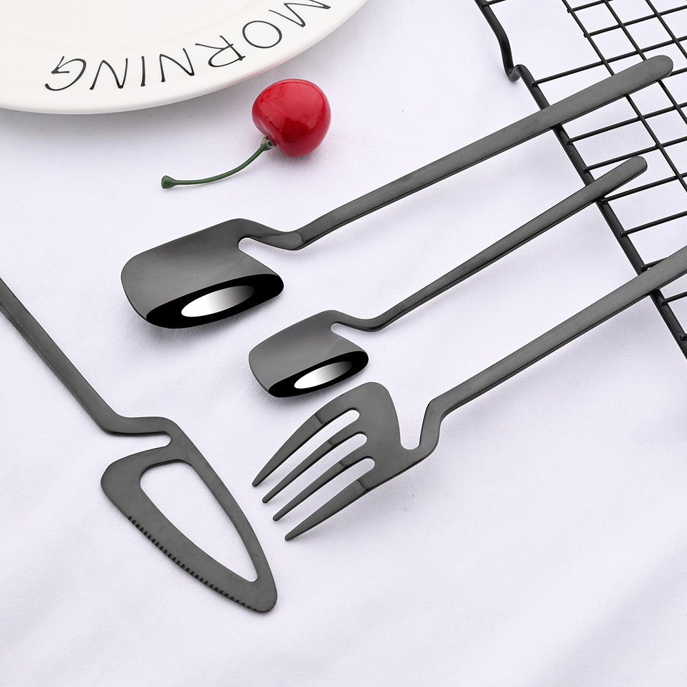 24Pcs Western Black Dinnerware - огляд і ціна Commercial Kitchen Knife Set