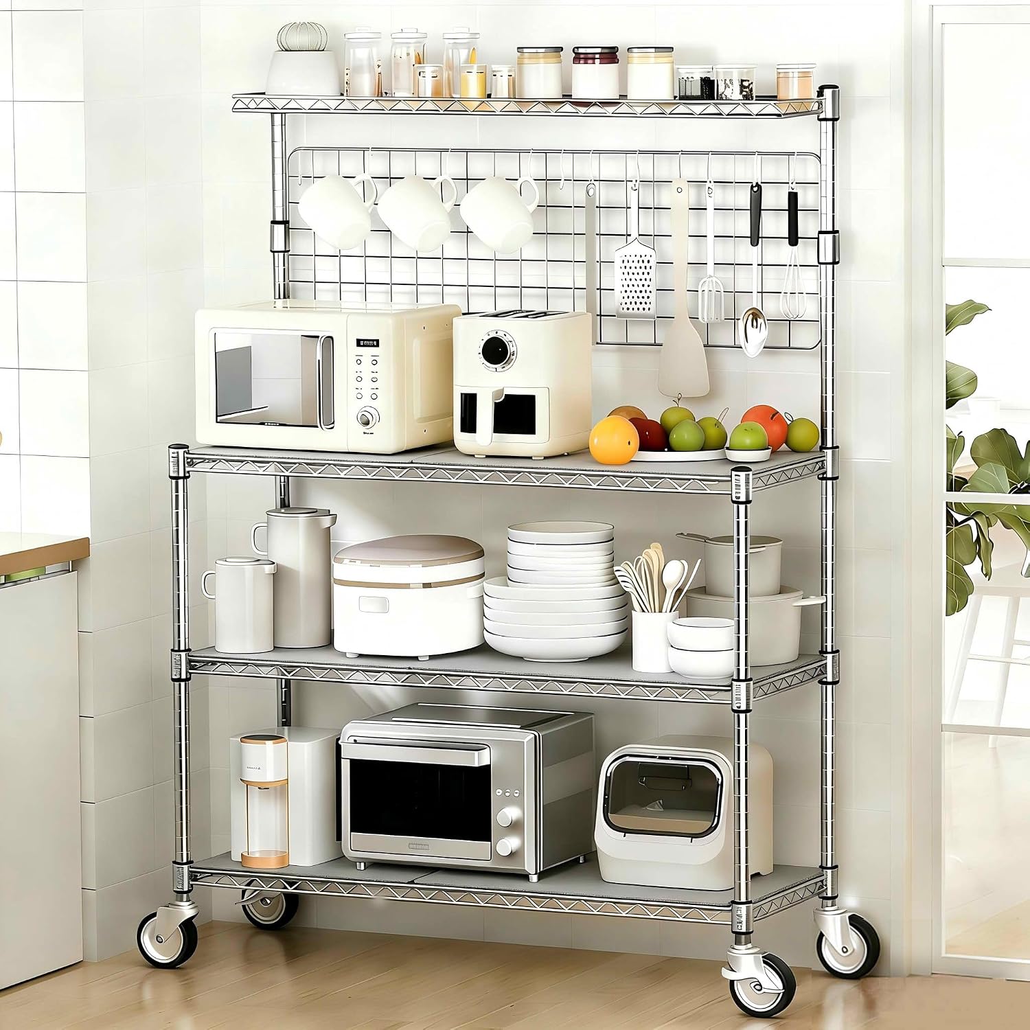 Bakers Rack Display Stand Stor - огляд і ціна Commercial Kitchen Microwave
