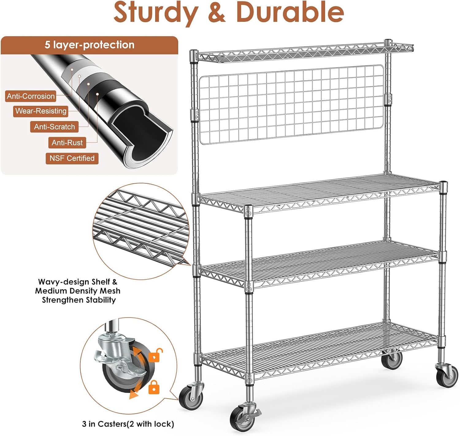 Bakers Rack Display Stand Stor - огляд і ціна Commercial Kitchen Microwave