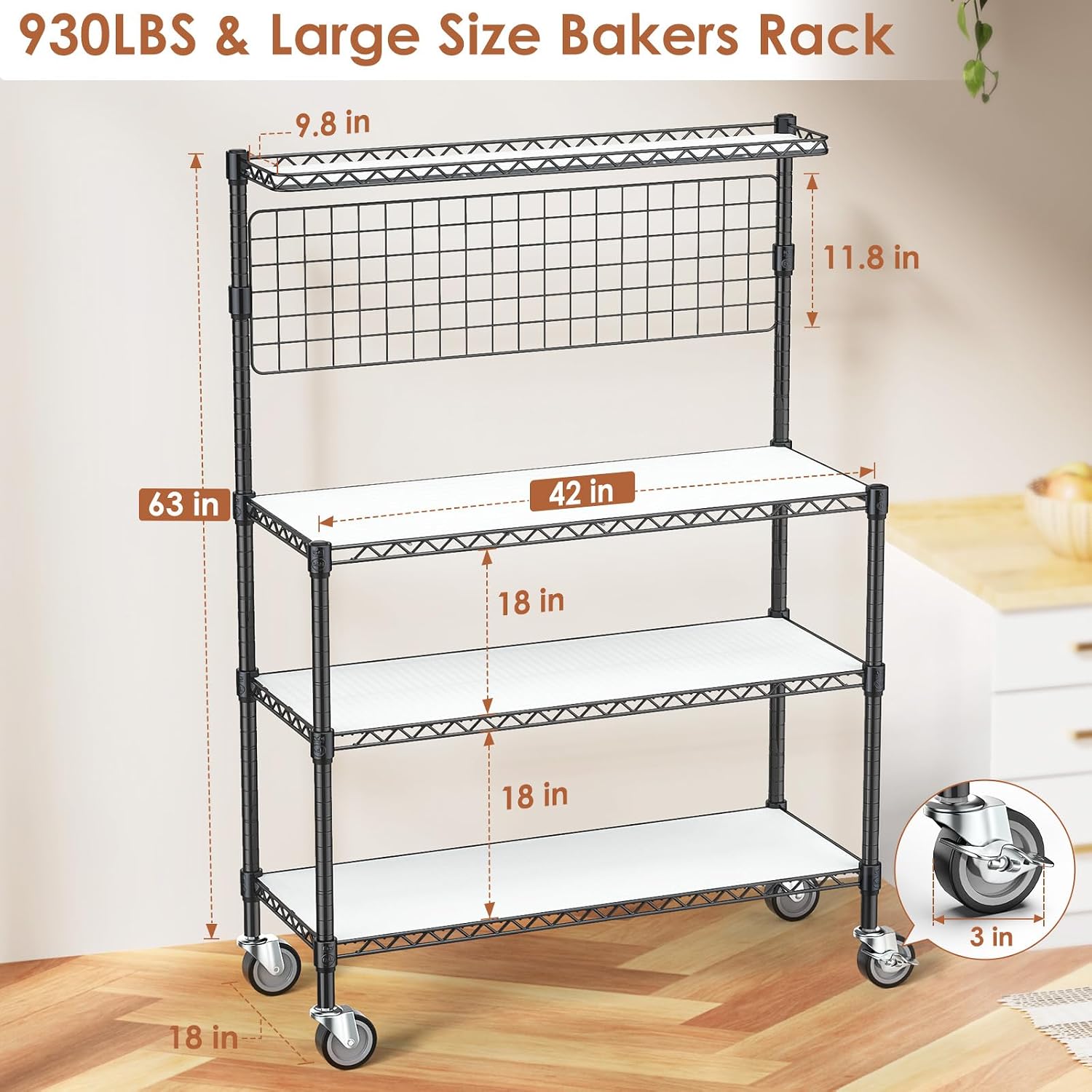 Bakers Rack Display Stand Stor - огляд і ціна Commercial Kitchen Microwave