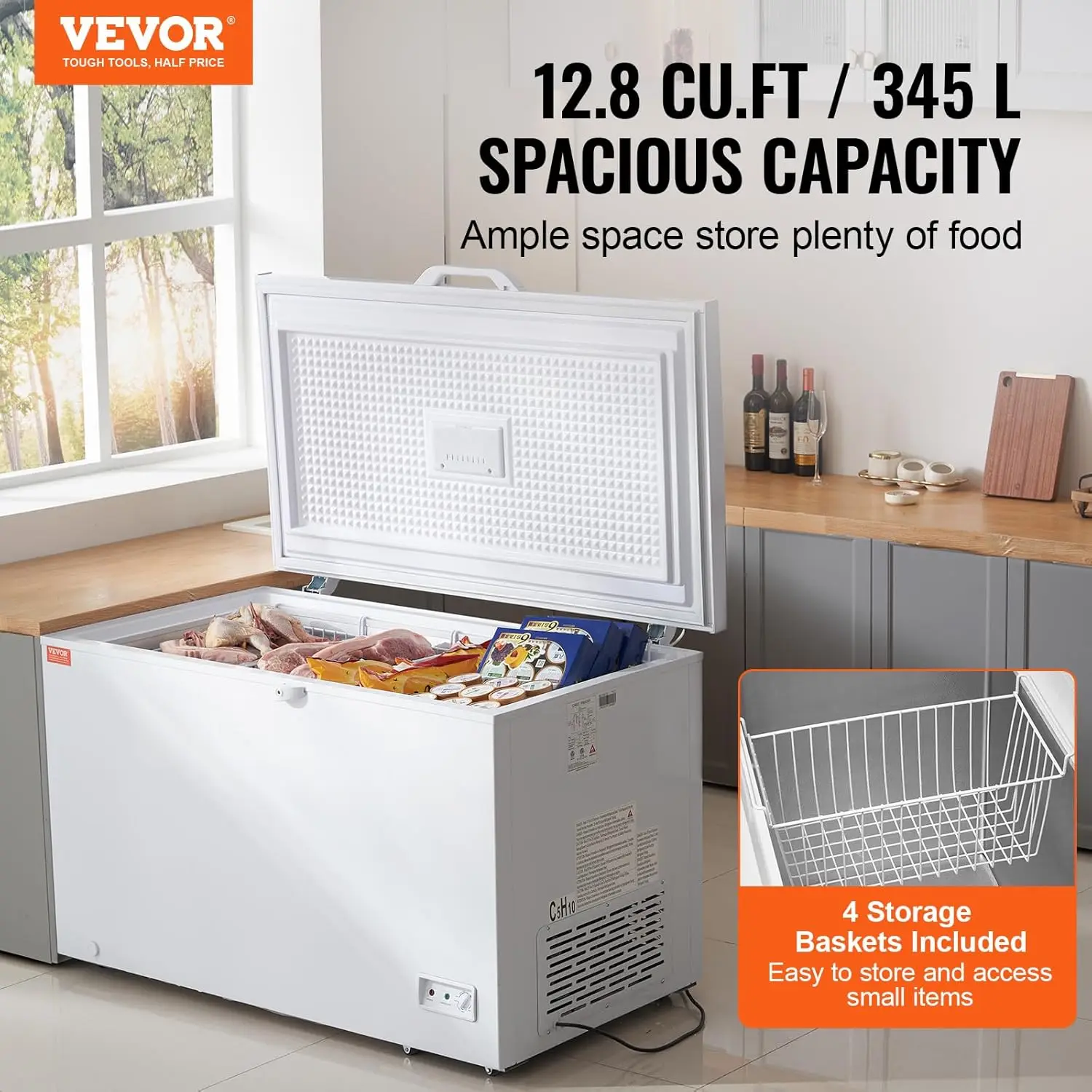 Chest Freezer, 12.8 Cu.ft / 34 - огляд і ціна Commercial Chest Freezer