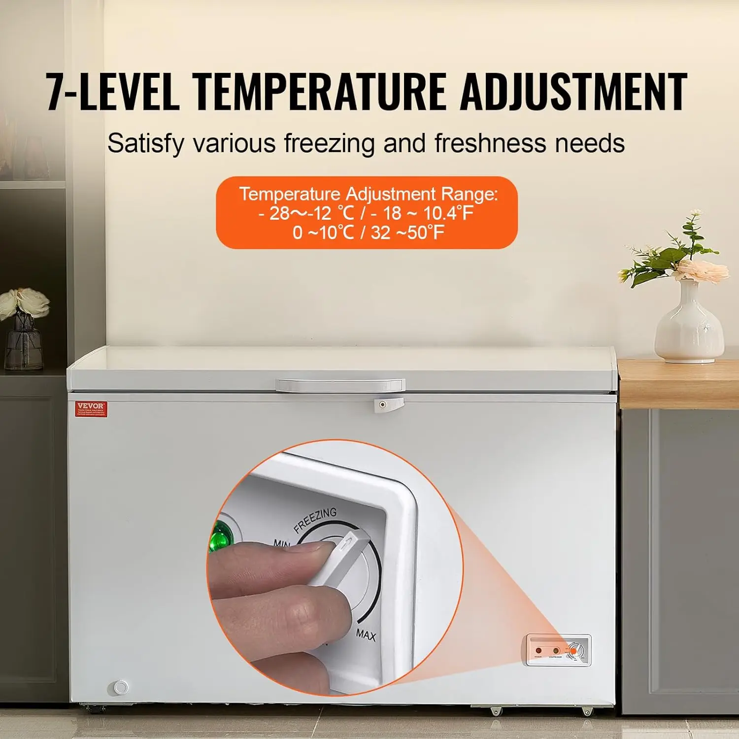 Chest Freezer, 12.8 Cu.ft / 34 - огляд і ціна Commercial Chest Freezer