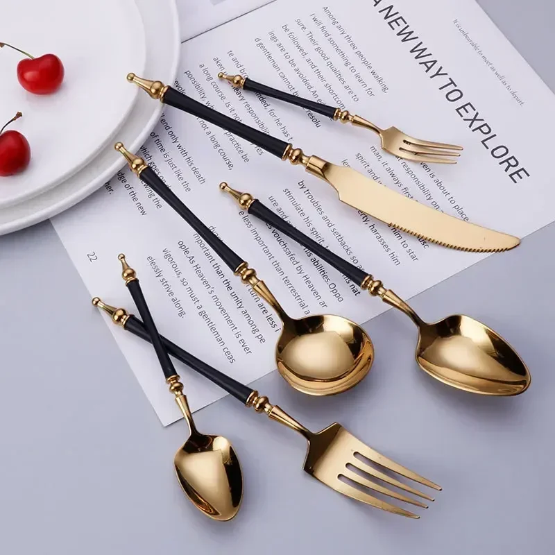 Luxury Western Gold Dinnerware - огляд і ціна Commercial Kitchen Knife Set