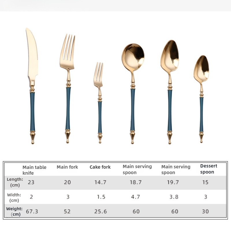 Luxury Western Gold Dinnerware - огляд і ціна Commercial Kitchen Knife Set