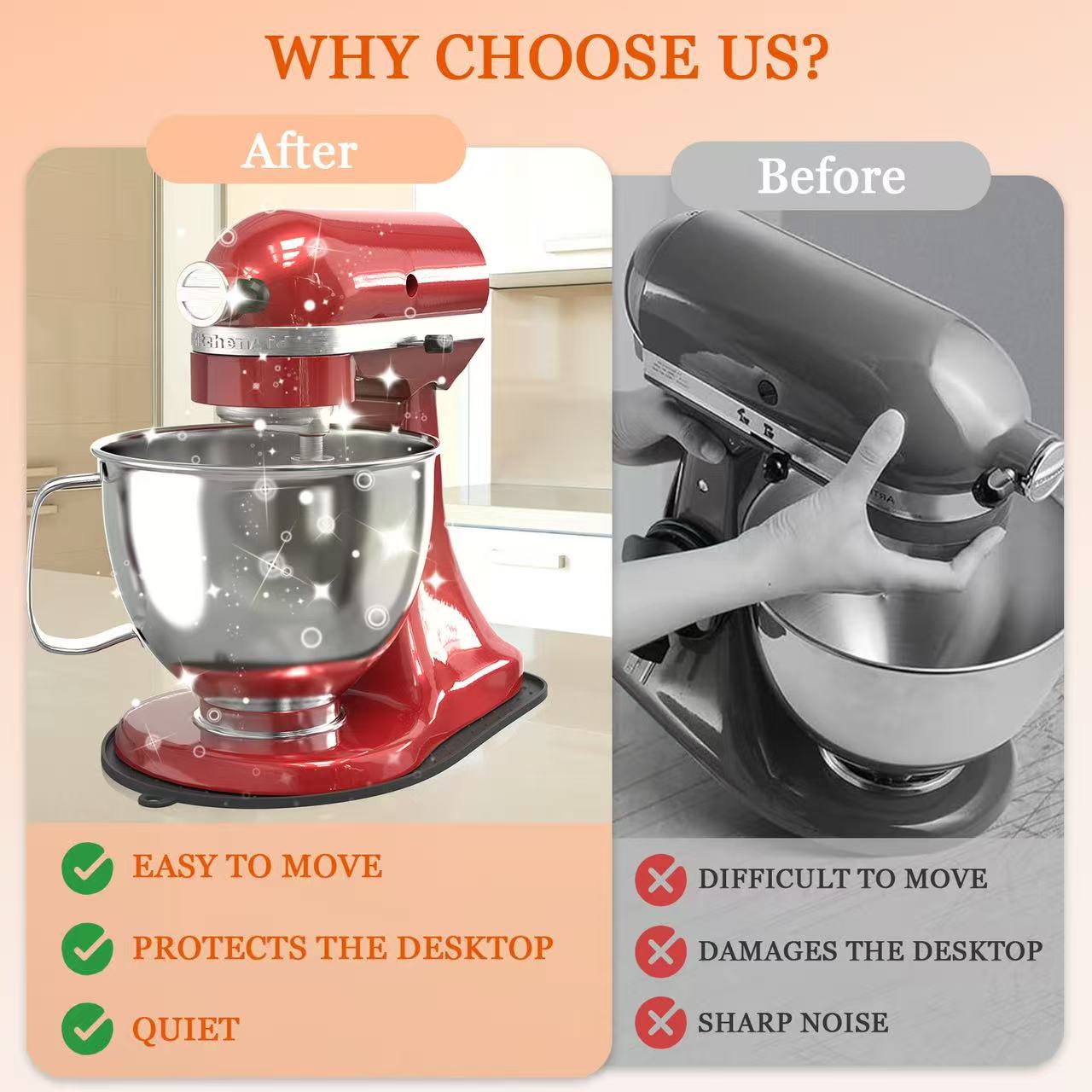 Silicone Sliding Mat for Kitch - огляд і ціна Commercial Kitchen Aid Mixer