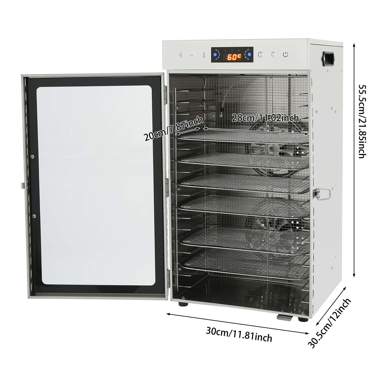 18 Trays Food Dehydrator 304 2 - огляд і ціна Commercial Food Dehydrator