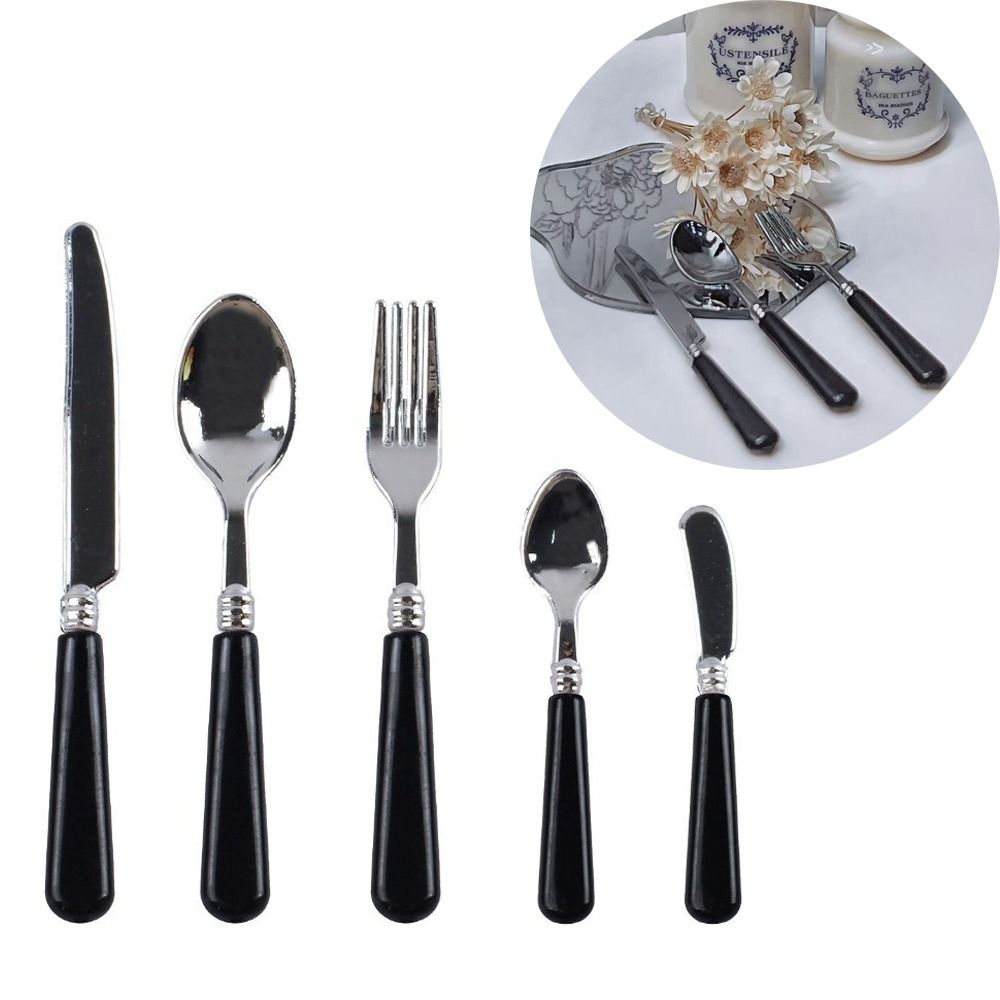 5pcs Set 1/6 Scale Miniature D - огляд і ціна Commercial Kitchen Knife Set