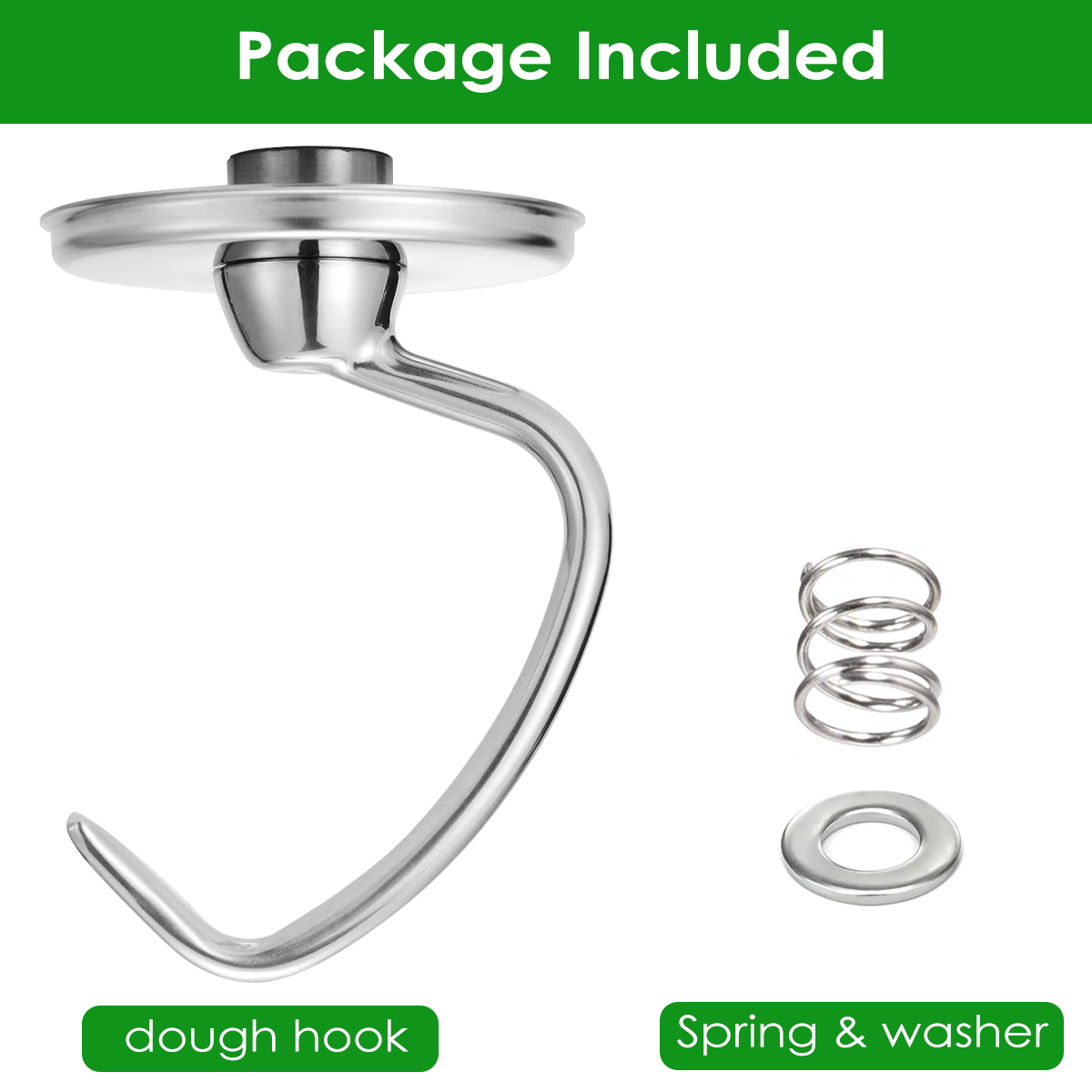Stainless Steel Dough Hook Wit - огляд і ціна Commercial Kitchen Aid Mixer