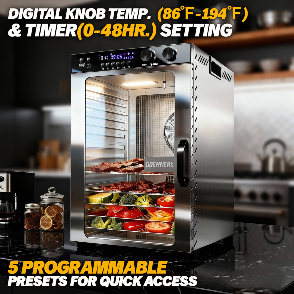 48H Timer Food Dehydrator Mach - огляд і ціна Commercial Food Dehydrator