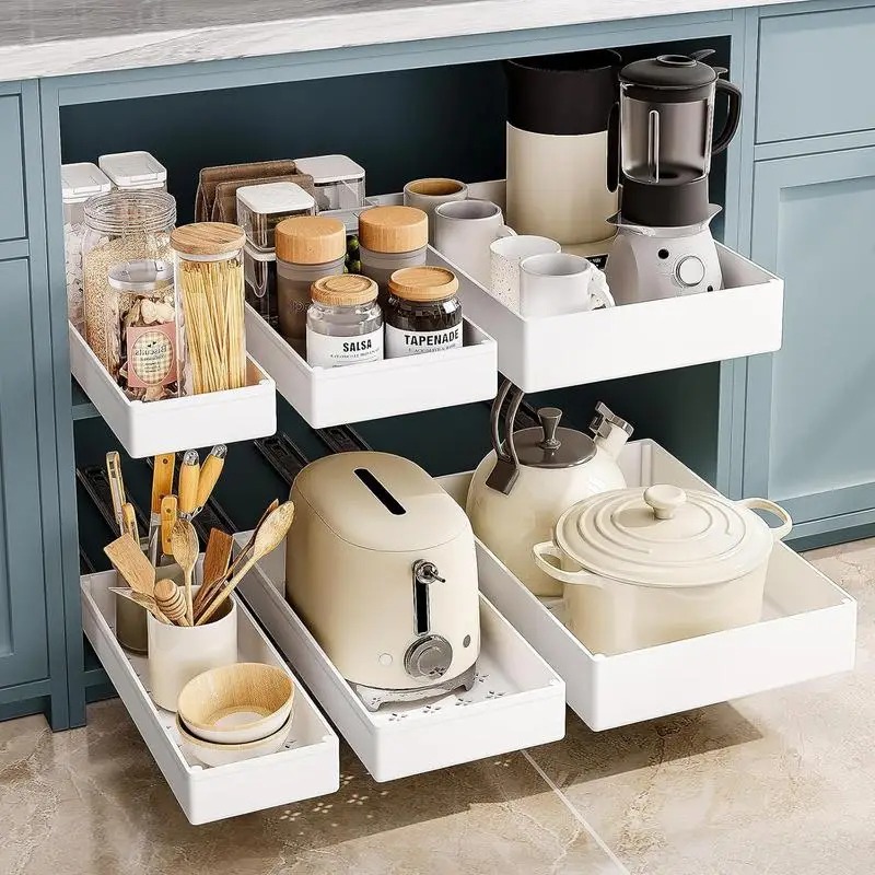 1-2pcs Kitchen Organizer Pull  - огляд і ціна Commercial Kitchen Swing Door
