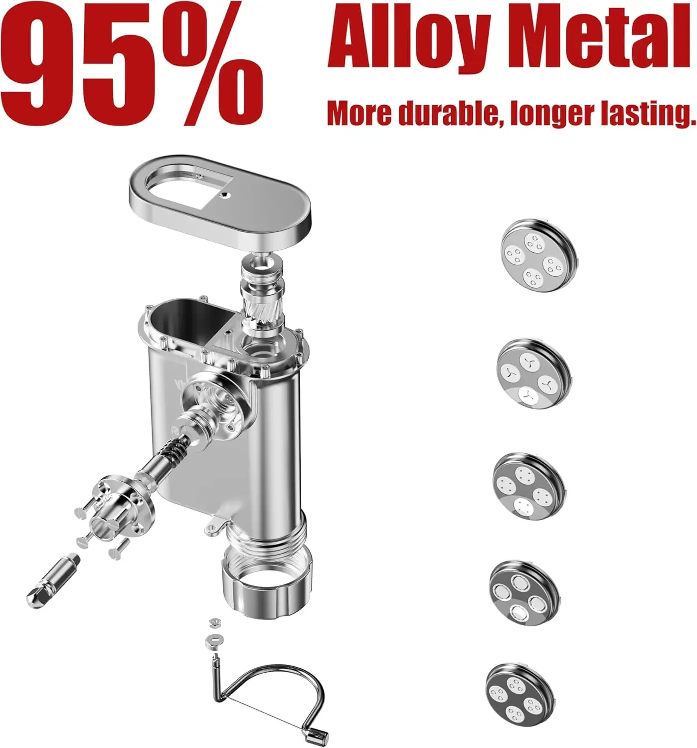 Heavy Duty Metal Pasta Maker A - огляд і ціна Commercial Kitchen Aid Mixer