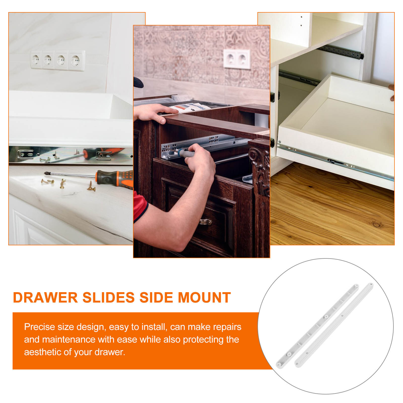2Pcs Plastic Drawer Slides Smo - огляд і ціна Commercial Kitchen Swing Door